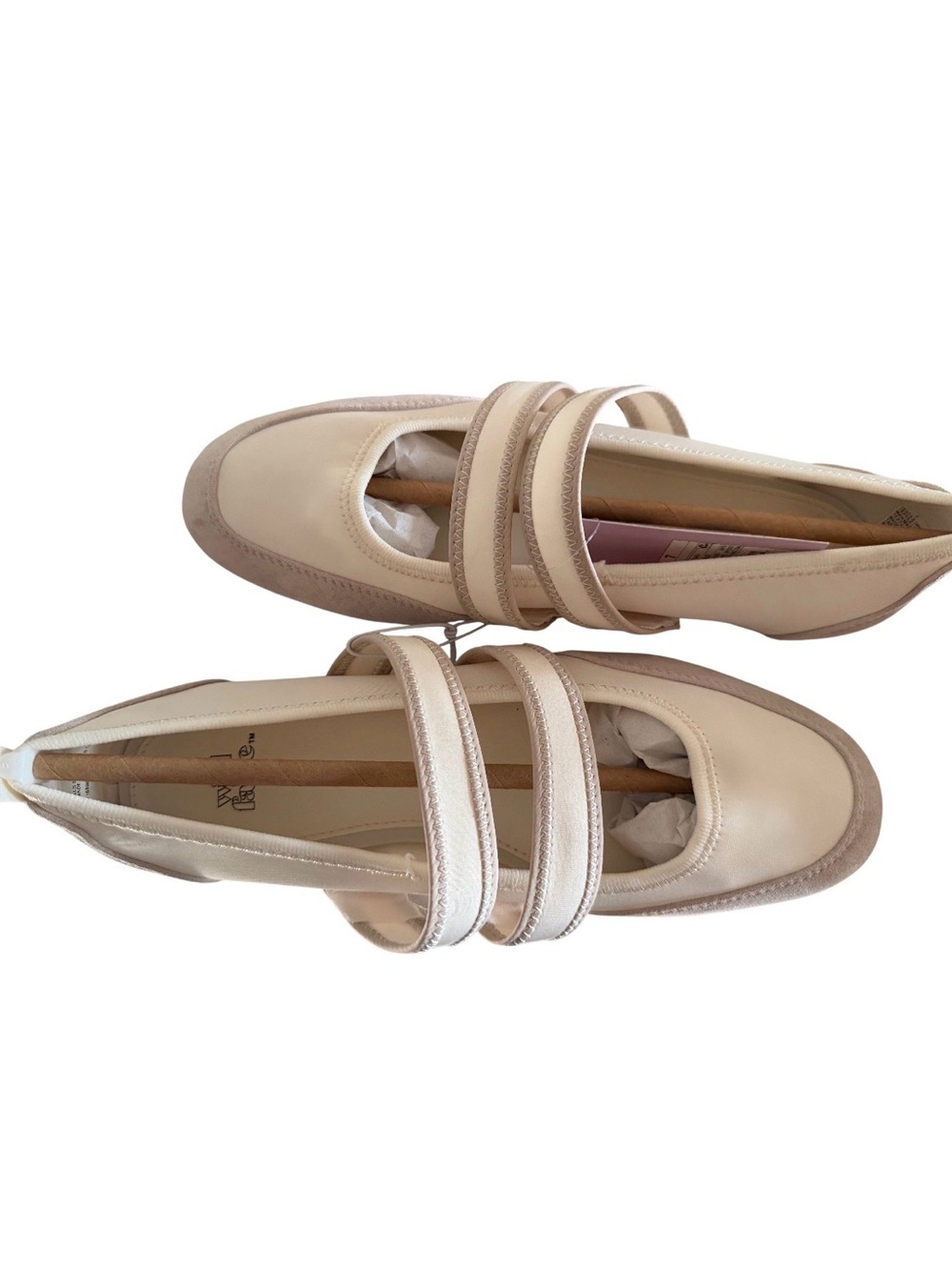 wild fable Neutral Cream Double-Strap Mary Jane Flats